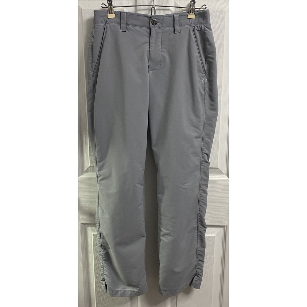 Under Armour UA Men's Golf Heat Gear Loose Pants Gray Nylon/Polyester 30 X 30